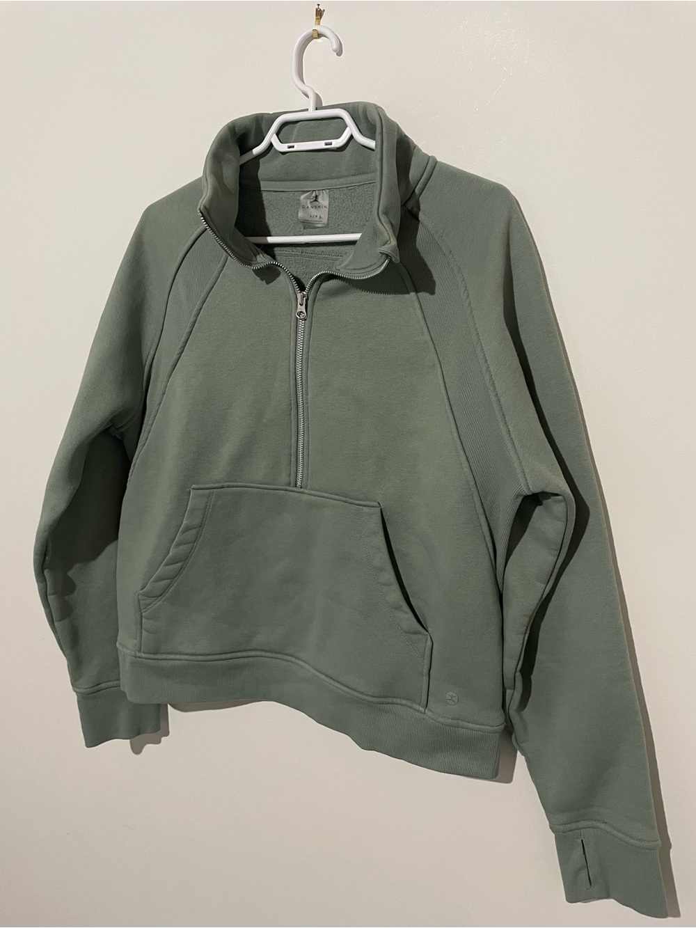 Half-Zip Sweater in Olive Green